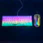 Wired Membrane Keyboard Fully Transparent Gaming Keyboard